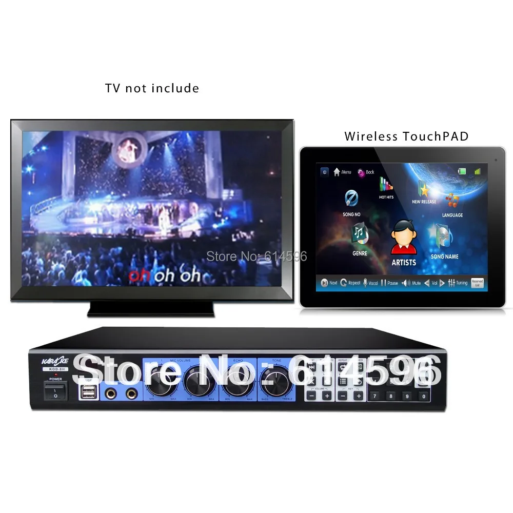 

Karaoke Jukebox 3TB HDD Wireless Screen HDMI Karaoke Mahince + Touch Pad Supoort Dual Hard Drive