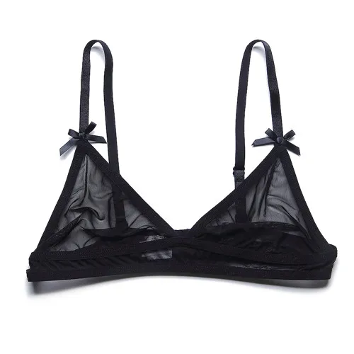 Сексуальный сетчатый бюстгальтер прозрачный бюстгальтер с мягкой чашкой ...