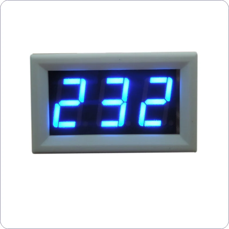 Voltmetro Digitale LCD A 3 Cifre, Colore Blu, DC 3-30V. Tester Universale.