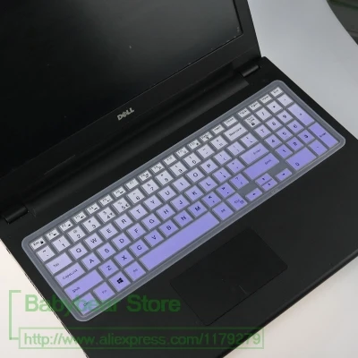 Силиконовый чехол для нового Alienware M15 M17 версия i5-8300H i7-8750H игрового ноутбука 15 17 дюймов ноутбук Клавиатура Защитная крышка - Цвет: fadepurple