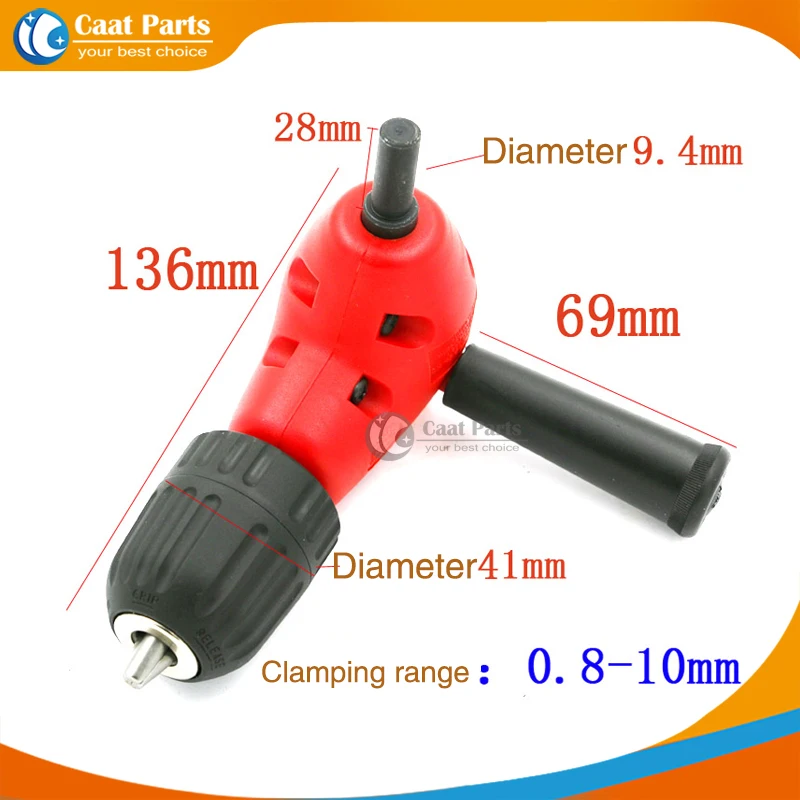 Free shipping! 3/8'' 24UNF Right Angle Drill Attachment 90 Degree