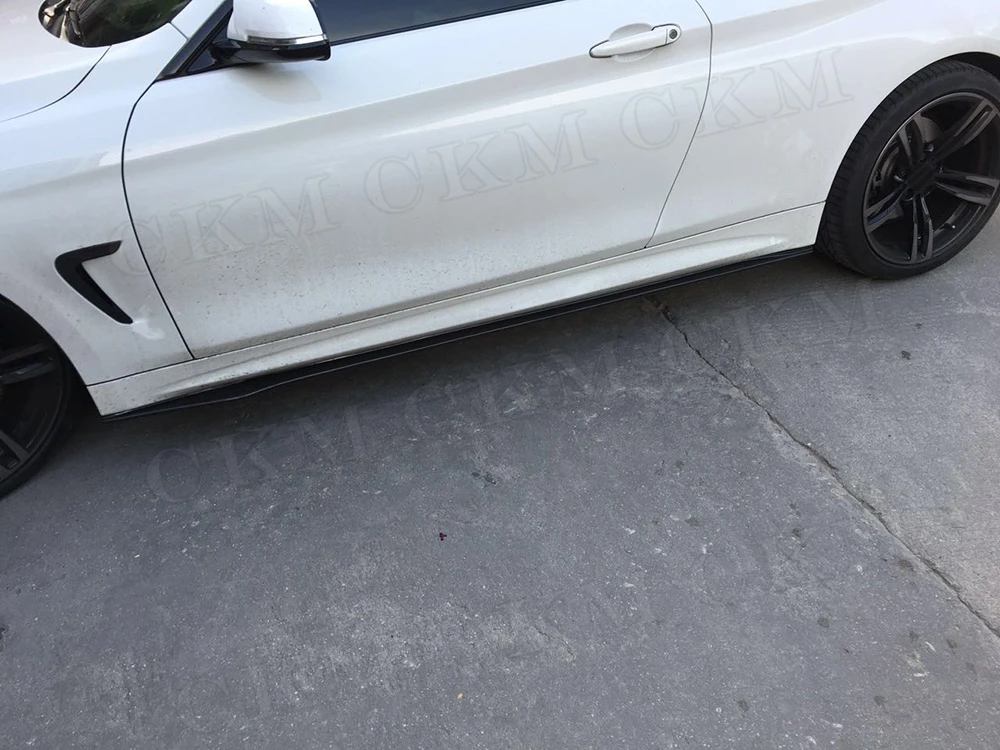 4 серии боковые юбки из углеродного волокна фартук губы для BMW F32 F33 Coupe 2 двери 2014 2019
