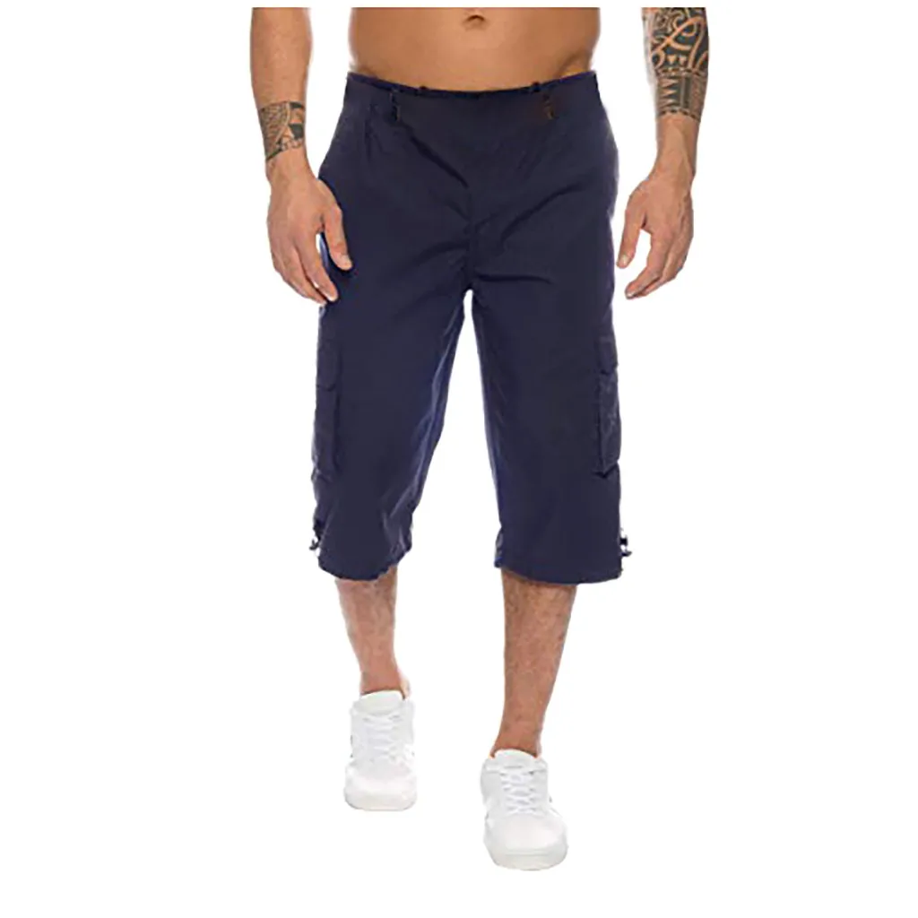 Doudoulu мужские кнопки стиль хлопок Короткие мульти-Комбинезоны С Карманами Шорты военные короткие мужские модные брюки карго Брюки# EW