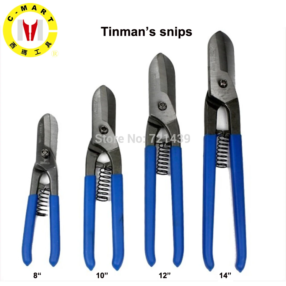

C-mart hand tools professional multi-function scissors shears tinman's snipper cutter A0095 hand tools
