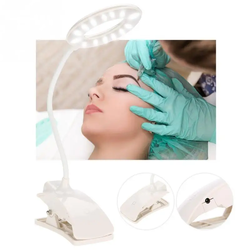 

Rechargeable Grafting Eyelash Tattoo LED Table Lamp Foldable Beauty Tattoo Makeup Lamp Nail Art Salon Beauty Makeup Lamp
