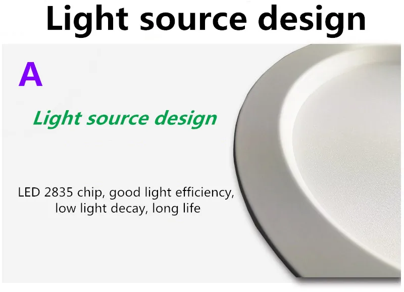 LED Downlight 3w 5W 7w 9w 12w 18w 220V LED Recessed Ceiling Spot Light  Panel Down Light Round LED Lighting Cool/ Warm White