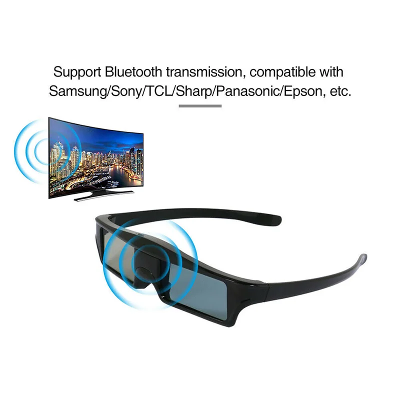 Универсальные 3D Bluetooth перезаряжаемые активные очки затвора для DLP проектора ТВ