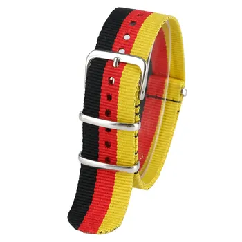 

22mm Sport Outdoor German Style Military Nylon High Quality Soft Watch Strap Wrist Band Canvas Bracelet Men Women Watchband