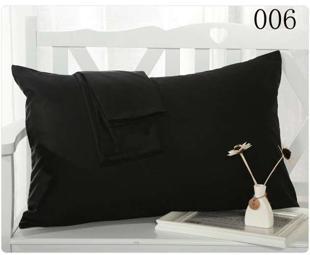 Black white Single twin size Pillowcase Envelope Closure 100 cotton
