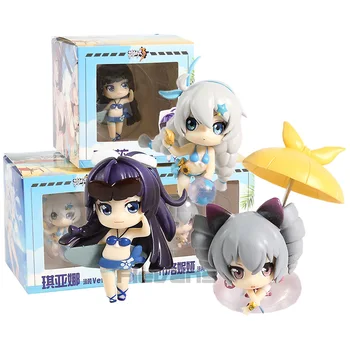 

MmiHoYo 3rd Kiana Kaslana Raiden Mei Bronya Zaych Q Version PVC Figures Toys 3pcs/set