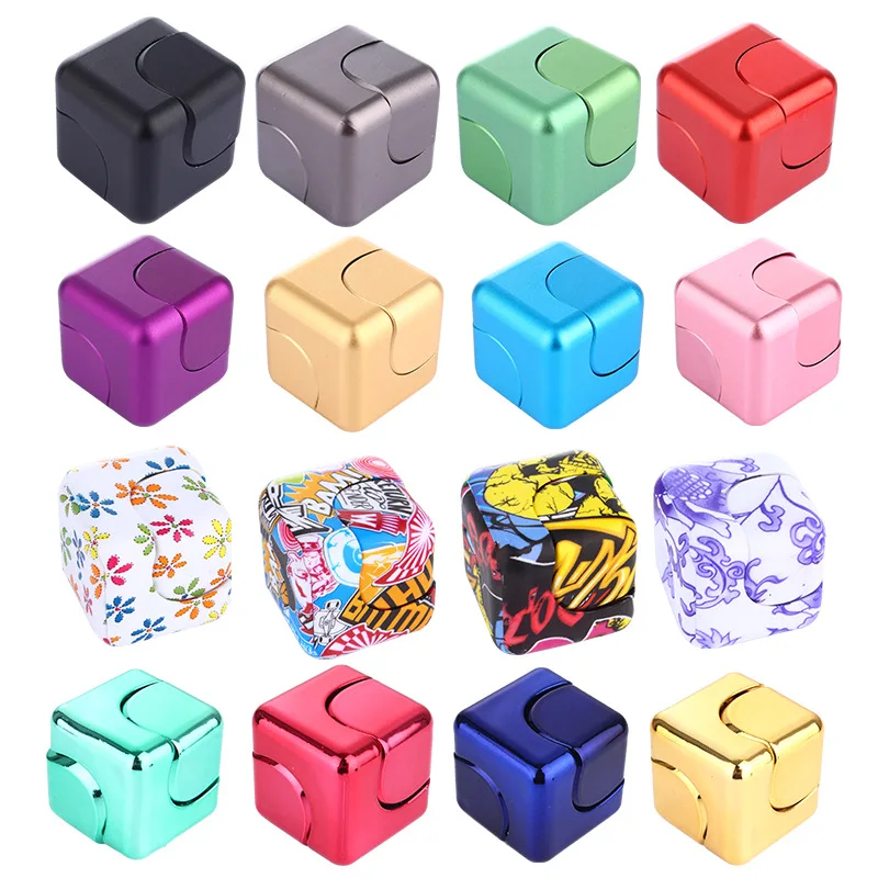 Fidget Cubo Cubo de rubik Descompressão Resistência Dedo Dedos Giroscópio