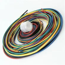 55M 6Color Multi Color Polyolefin 2:1 Halogen-Free Heat Shrink Tubing Tube Assortment Sleeving Wrap Tubes