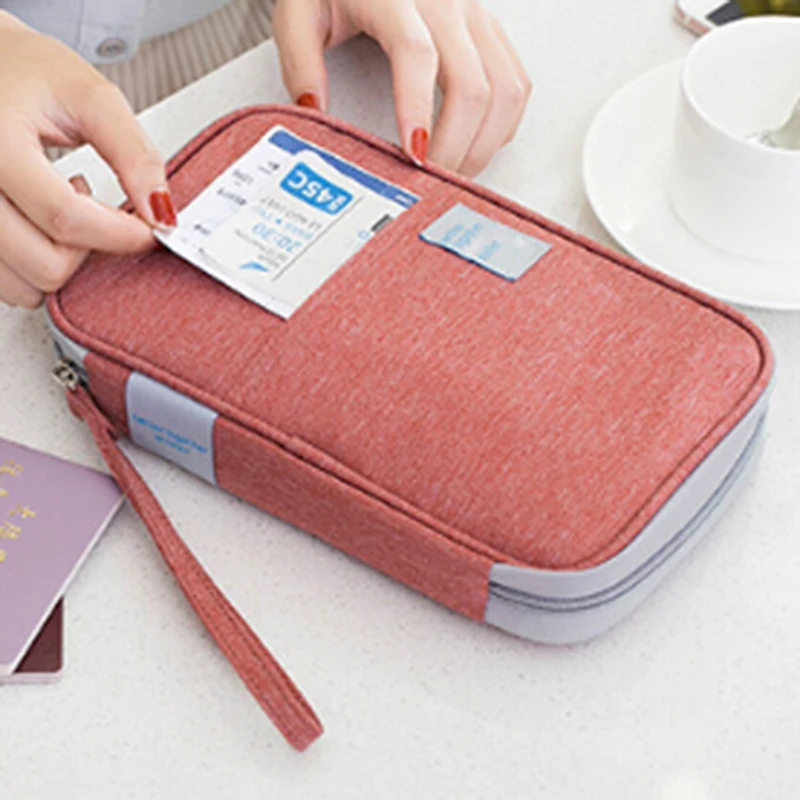 

Women Travel Organizer Passport Holder Card Package Credit Card Holder Wallet Document Package Fashion Multi Pockets Card Pack