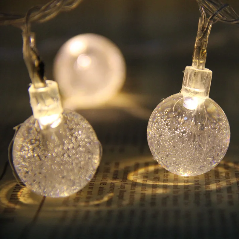 Buy Globe String Lights Battery 10LEDS/M Crystal Ball