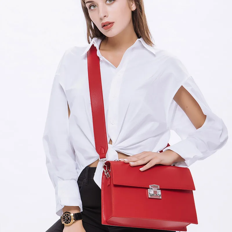 

KZNI Women Genuine Leather Handbags for Girl Women Big Bag Ladies Purse and Handbags Chain Bag Femmes Sac Pochette 9103