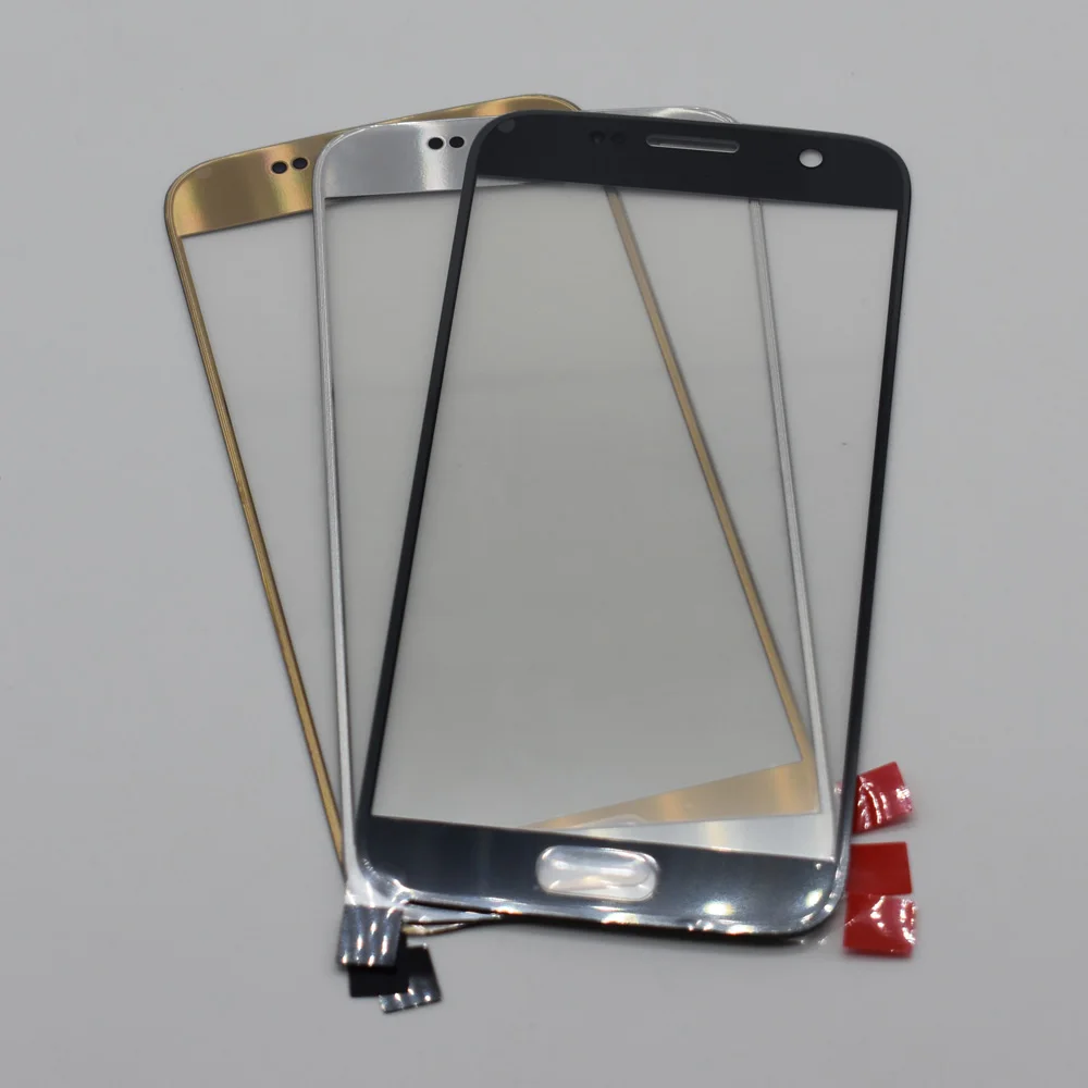 

10pcs/lot Top quality Outer Lens Glass For samsung galaxy S7 G930 G930F Touch Screen Front Glass with logo