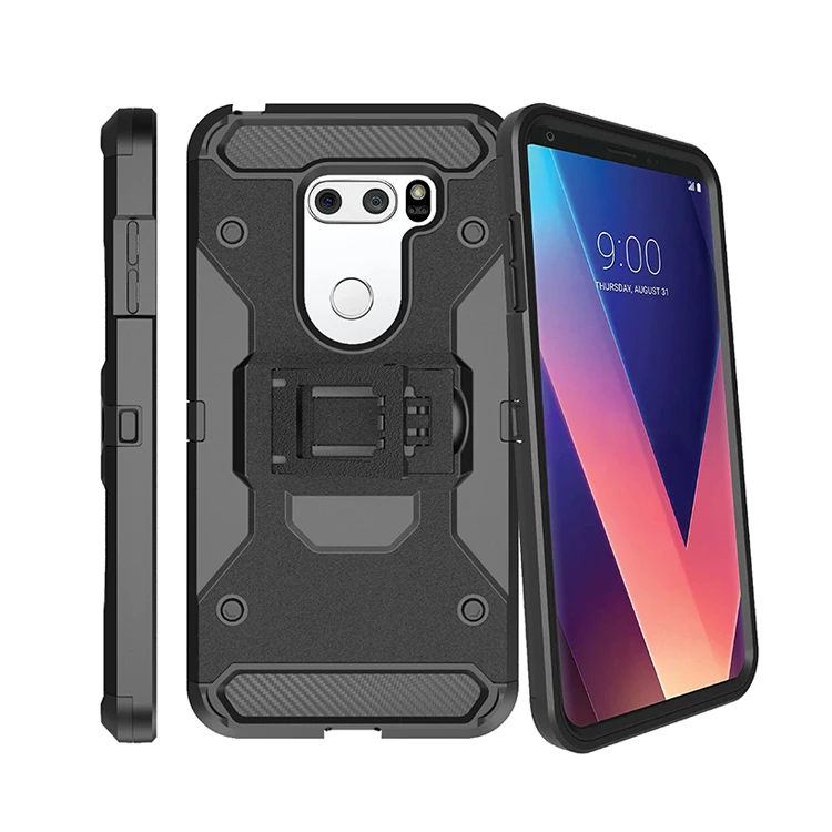 

For LG V30 Q7 Stylo 4 K10 2018 Hybrid Holister Defender Builder Case+BELT CLIP For LG K10 2017 K20 PLUS LV5