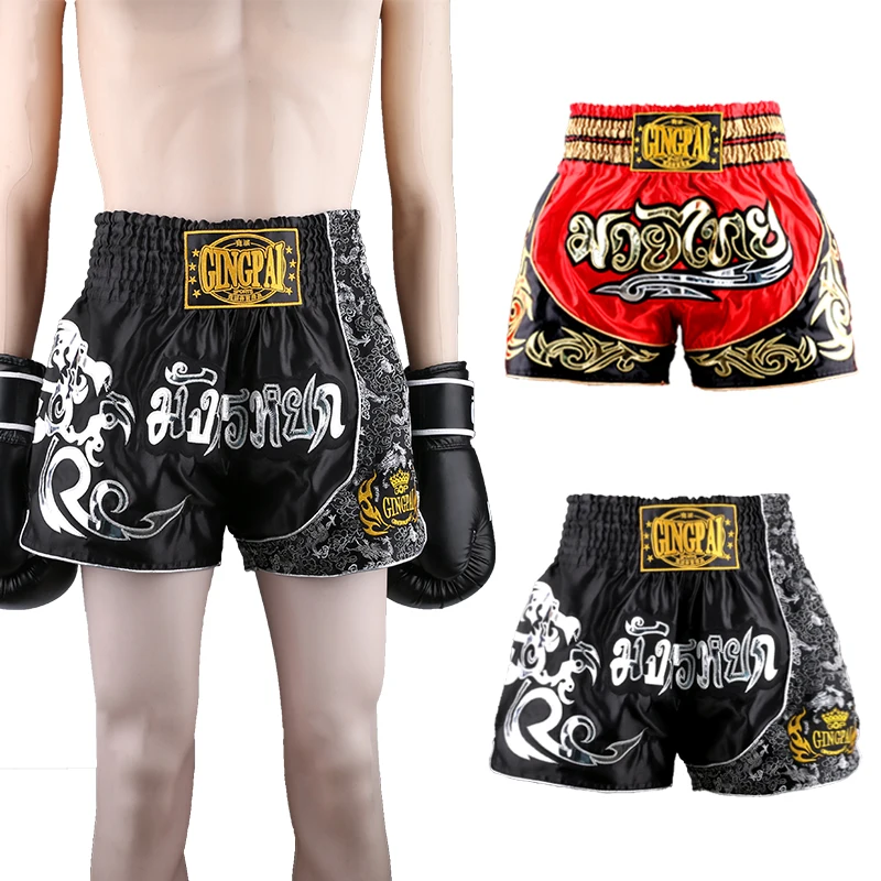 2017new men boxing shorts good quality MMA trunks for kids martial arts
