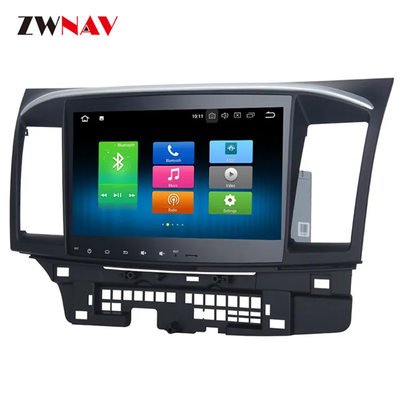 Perfect Android 9.0 Car Multimedia Player GPS Navigation Head Unit For Mitsubishi Lancer Lancer X Galant Fortis 2007-2017 EVO 10 IPS 4