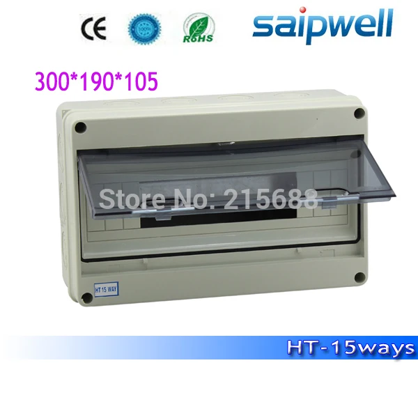 Saipwell Лидер продаж хорошее качество ip65 12 способов Пластик электрическая распределительная коробка 295*255*130 мм Высокое качество SHA-12