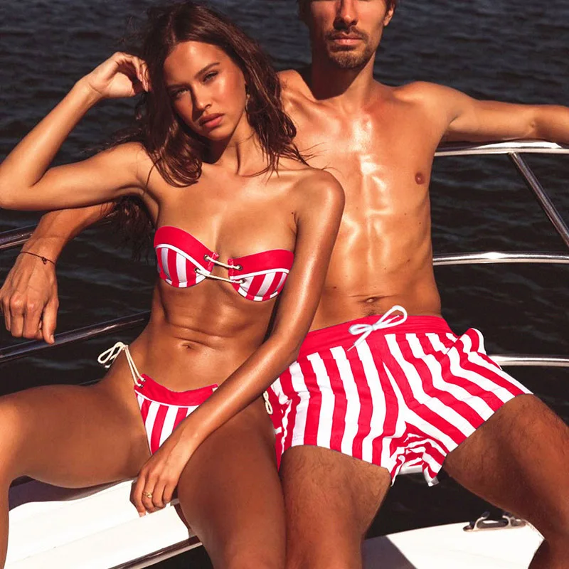 

Sexy Micro Mini Bikini Swimwear 2019 Women Bandeau Push Up Bikini Set Beach Couple wear Swimsuit Beachwear Bathing Suit biquini