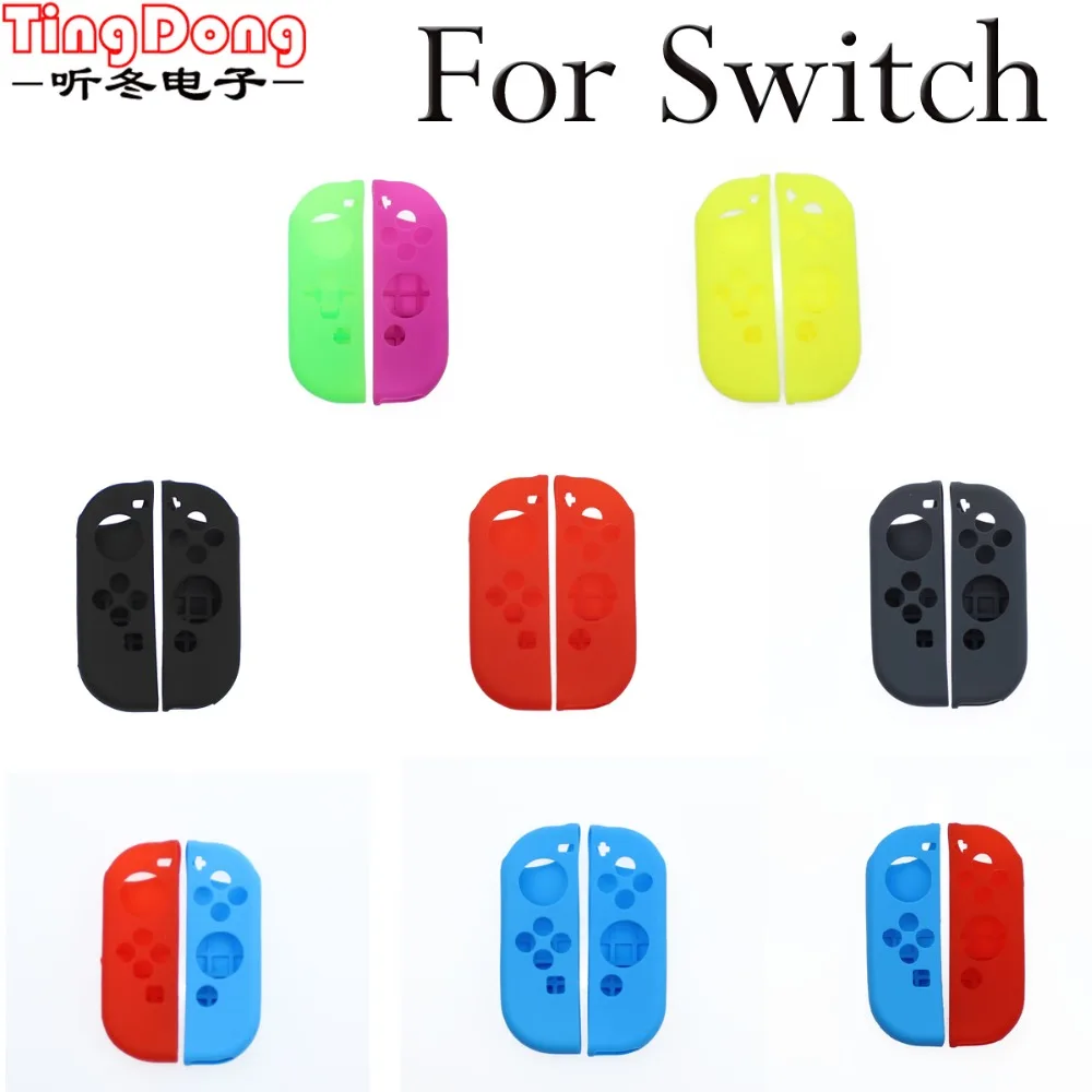 

For NS Anti-Slip Silicone Soft Case For Nintendo Switch Protective Cover Skin For Nintend Switch Joy-Con Controller Accessories