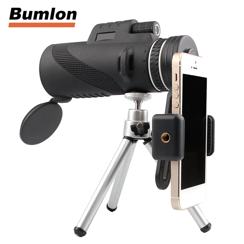

40x60 Monocular High Definition Telescope for Mobilephone Handheld Telescope with Tripod + phone Clip RL38-0006