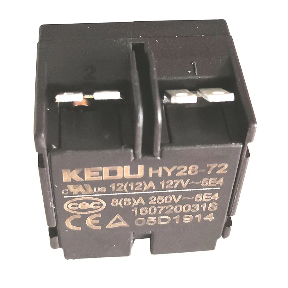 2 шт. промышленные кнопочные выключатели KEDU электрическая нажимная кнопка переключатель HY28-72 127V 250 V, черный