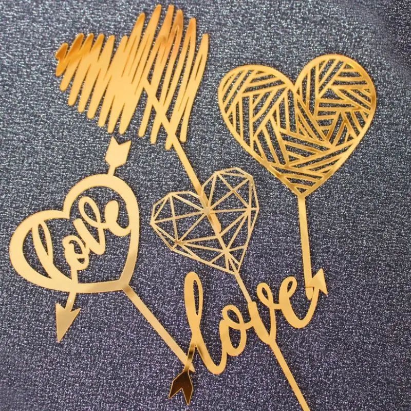 

Cake Decorating Supplies Happy Valentine's Day Themed Acrylic Cake Decorating Topper Birthday Party Dessert Decoration Supplies