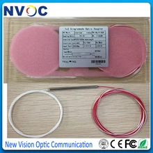 4 шт./лот, 20/80, 1X2 стальная труба двойное окно FBT волоконная муфта/сплиттер, SM, двойное окно, 1310/1490 или 1490/1550, 0,9 мм, 1 м, SC/APC