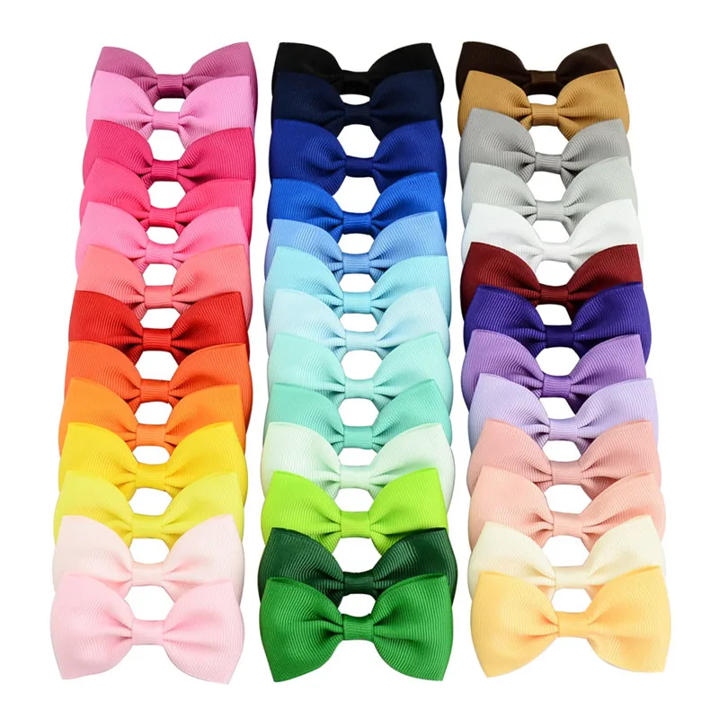 

Solid Ribbon Bows with Hair Clips for Kids Girls Mini Hair Bowknots Barrettes Hairpins Hairgrips Hair Accessories