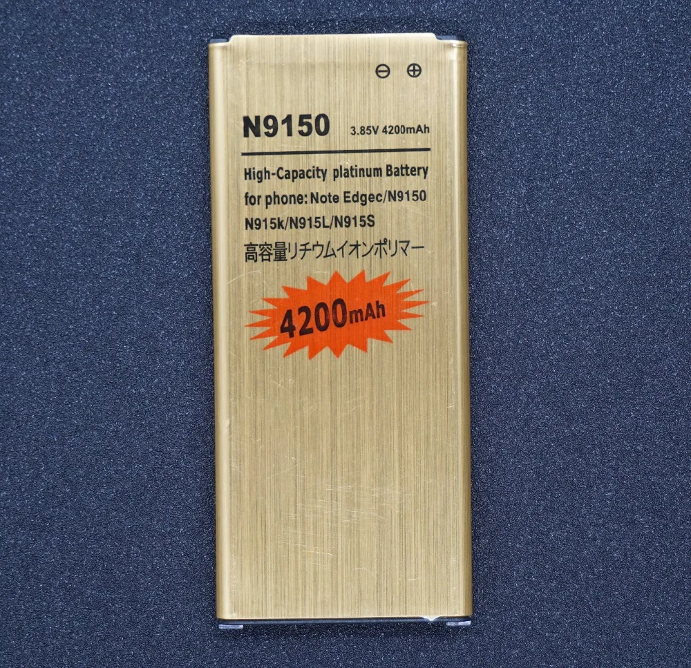 LehonS 4200 мАч Золотой Сменный аккумулятор для Samsung Galaxy Note Edge N9150 N915 N915F N915A N915T