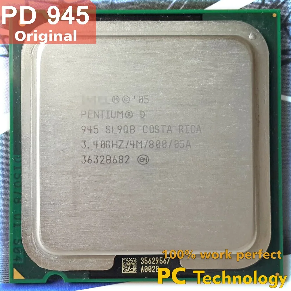 Оригинальные настольные компьютеры Intel Pentium PD 945 pd945 процессор D 3 4 ггц м 800 мгц LGA775