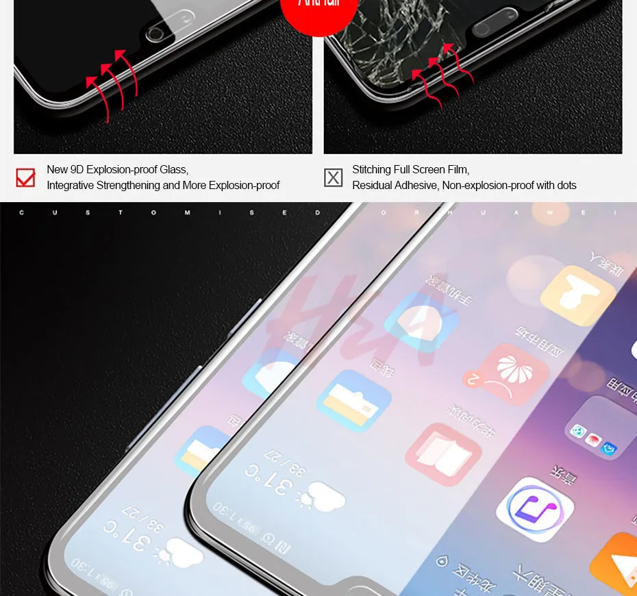 2 шт полное покрытие из закаленного стекла для huawei P20 mate 20 10 Lite P20 Pro защита экрана P10 P9 Lite Plus P Смарт защитное стекло