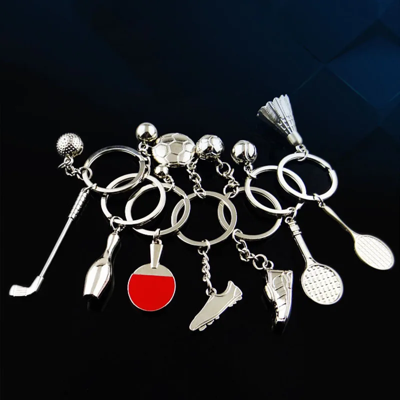 Football Key Ring Soccer Gift Key Rings Sports Keychain Birthday Present Anniversary Gifts For Phone Fans Club Tennis Badminton (16)