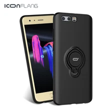 Iconflang для Huawei Honor 9 чехол ультра-тонкий антидетонационных ТПУ Рамка Honor 9 Капа Защитная крышка с держателем кольцо