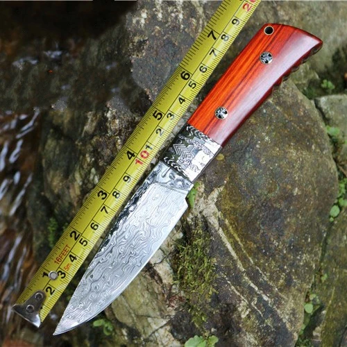 

Survival manual forging Damascus knife/outdoor tools Wild dao/high hardness straight knife/list manually