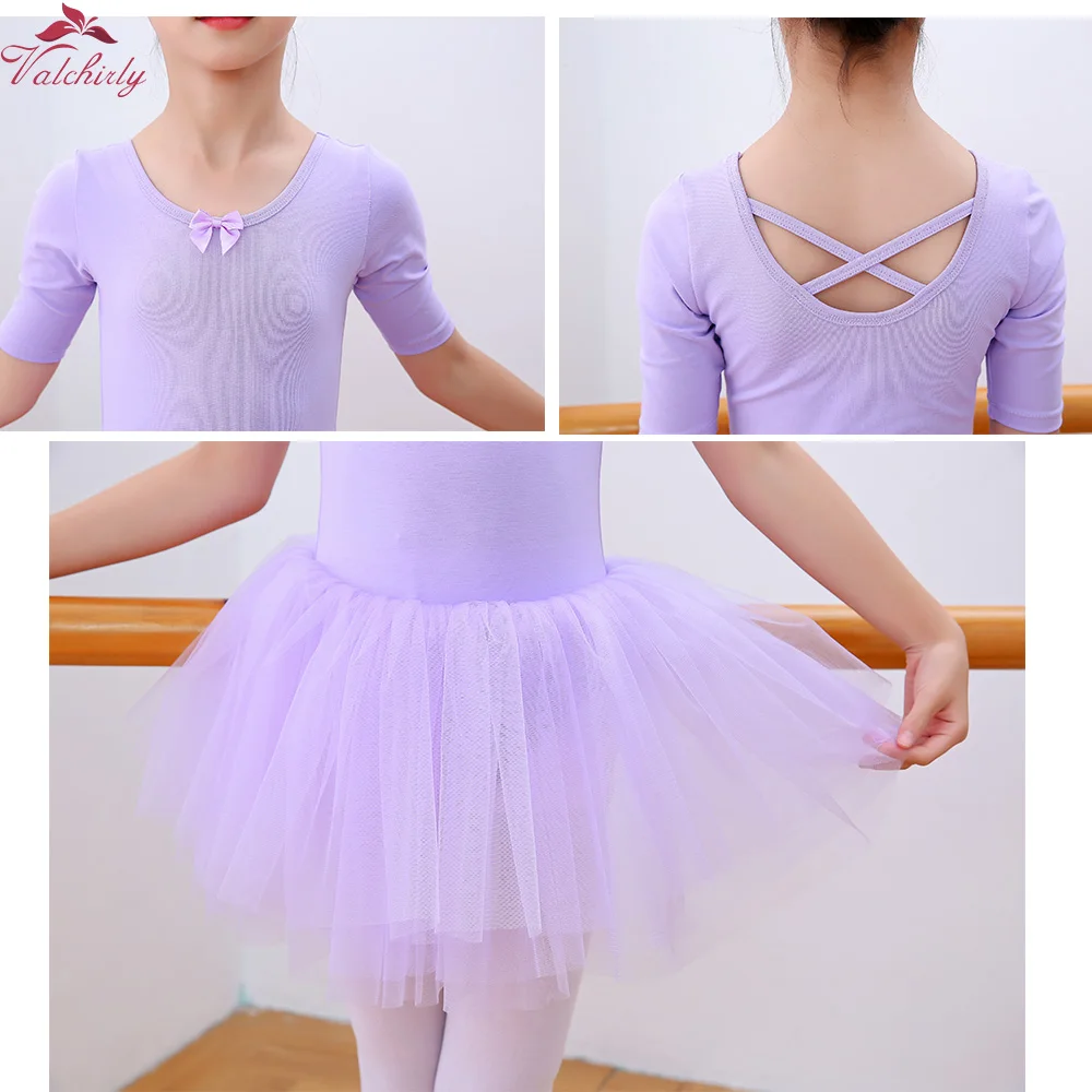 Purple Ballet Dress Net Skirt on Velour Leotard Good Condition Age 6-8 Years