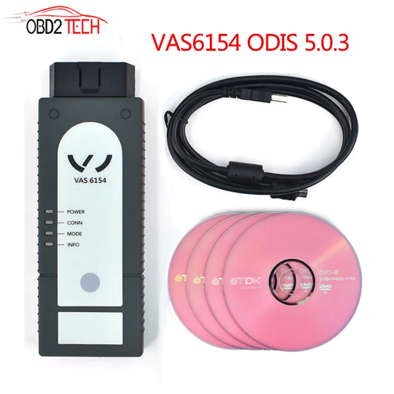 Новейшая версия V5.0.3 WIFI сканер VAS6154 автомобильный диагностический инструмент для