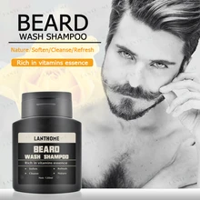 Lanthome органический борода стирка профессиональный шампунь для волос 120 мл увлажняющий крем глубокое очищение Уход за лошадьми уход гладкой бороду и Волосы на лице