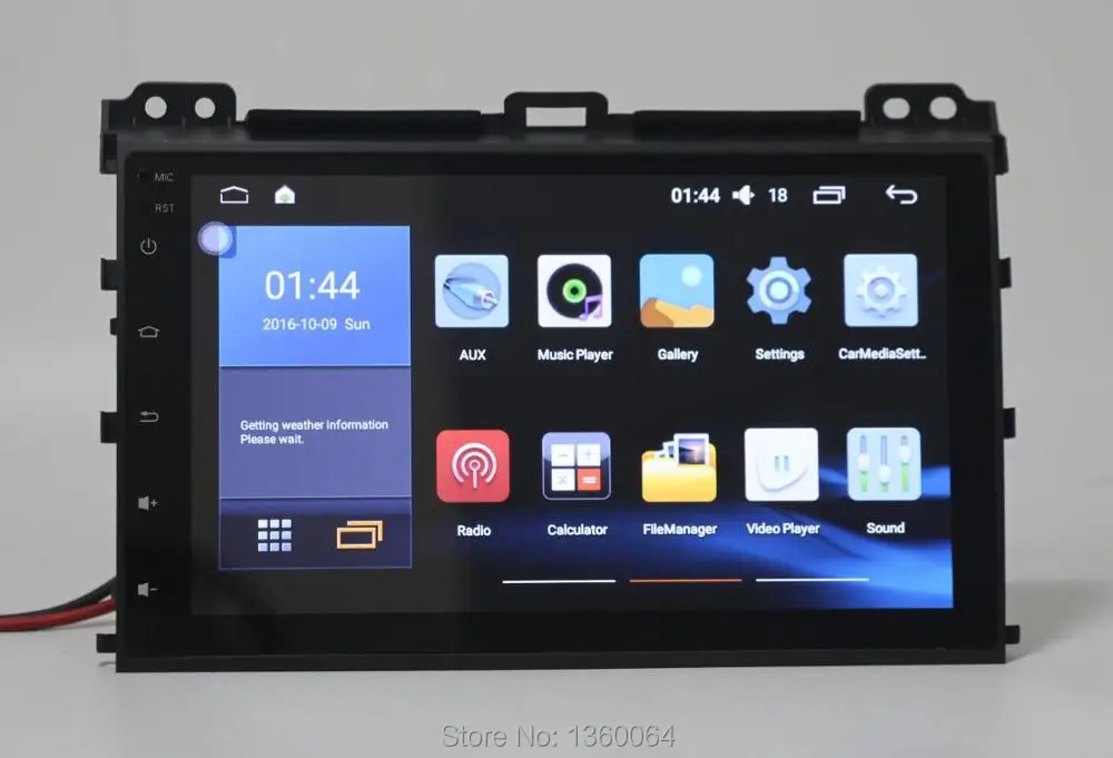 Sale Nedehe 2G+32G Android 7.0 car dvd player for Toyota Prado Land Cruiser 120 2004-2009 car radio gps navigation Bluetooth Wifi 5