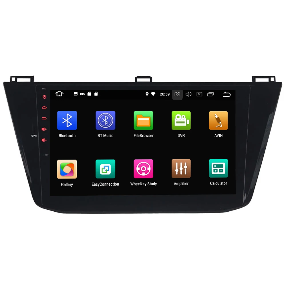 Perfect 10.1" IPS Octa Core 4G Android 8.1 4GB RAM 64GB ROM RDS FM Car DVD Player Radio GPS Glonass For Volkswagen VW Tiguan 2016-2018 1