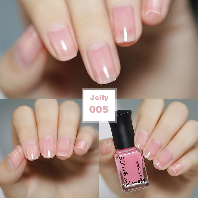 Nuevo color de esmalte de uñas Nude caramelo secado rápido gelatina translúcida esmalte de uñas 6 ML de protección del medio ambiente inpeelable Nuevo color de esmalte de uñas Nude caramelo secado rápido gelatina translúcida esmalte de uñas 6 ML de protección del medio ambiente inpeelable