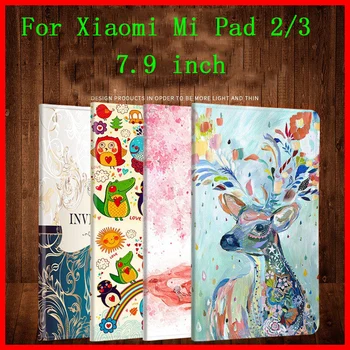 

Luxury PU Leather Flip Tablet Case For Xiaomi Mi Pad 2 3 Mipad2 Protective Cover 7.9 inch Coque Mipad3 Mipad 2 3 PC Smart Fundas