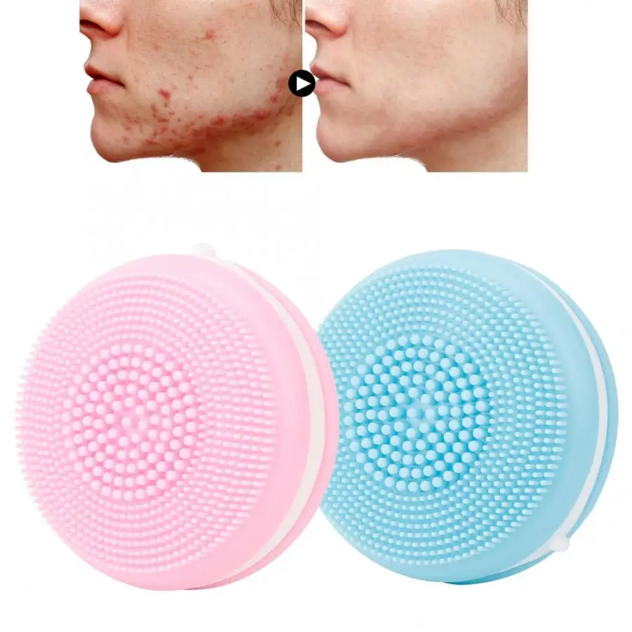 Mini Electric Vibration Silicone Cleansing Brush Remove Blackhead Ultrasonic Massage Skin Care Face | Красота и здоровье
