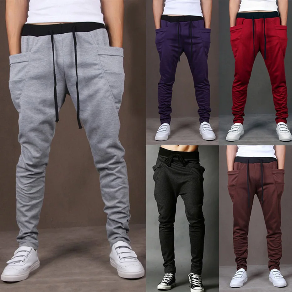 

Zogaa 2019 New Men Running Pant Solid Color Soft Pencil Jogging Bodybuilding Training Joggers Athletic Fitness Workout Pants