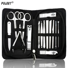 30 компл./лот 15 в 1 маникюрный набор профессиональные Когтерез Комплект палец плоскогубцы Гвозди Книги по искусству Нержавеющая сталь Уход за ногтями детей Наборы инструментов