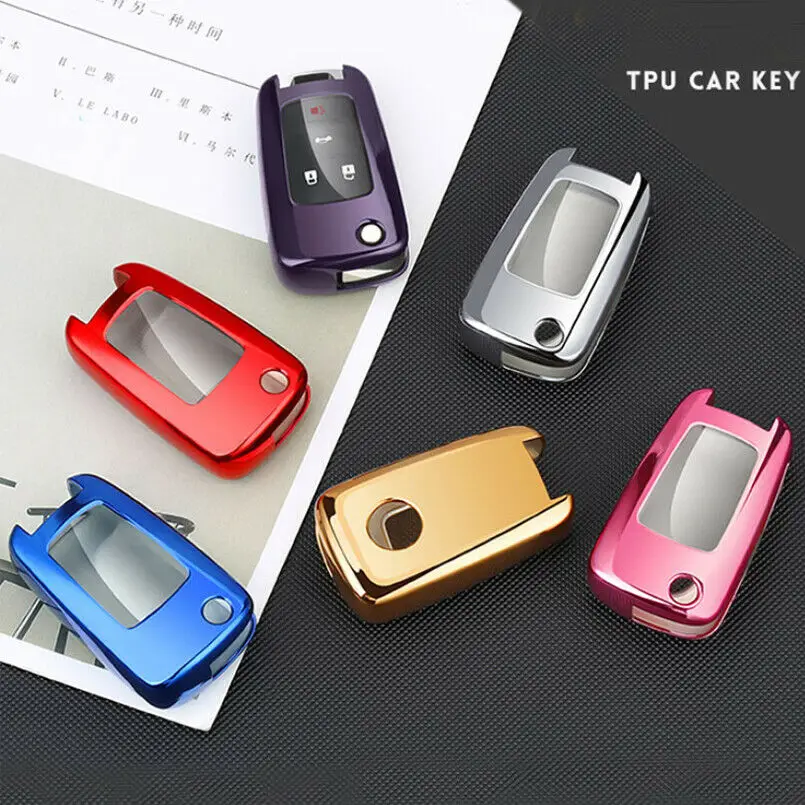 

1pcs Soft TPU Full Sealed Protection Car Key Case Cover For Chevrolet Cruze Aveo