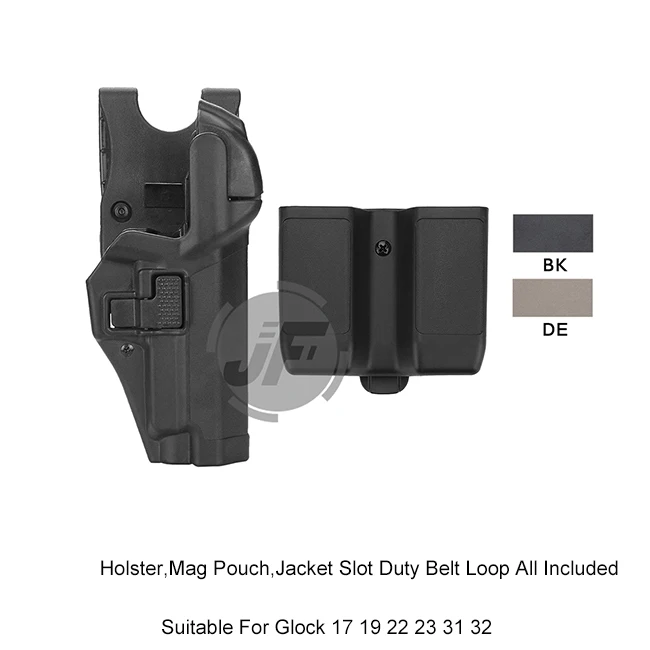 

Serpa Level 3 Auto Lock Right Hand Waist Pistol Holster w/ Jacket Slot Duty Belt Loop & Magazine Pouch for Sig Sauer P226 P229