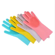 SHENHONG/1 пара силиконовых перчаток для мытья посуды, для ванной комнаты, для кухни, для уборки дома, волшебные перчатки для уборки дома, теплоизоляционные инструменты